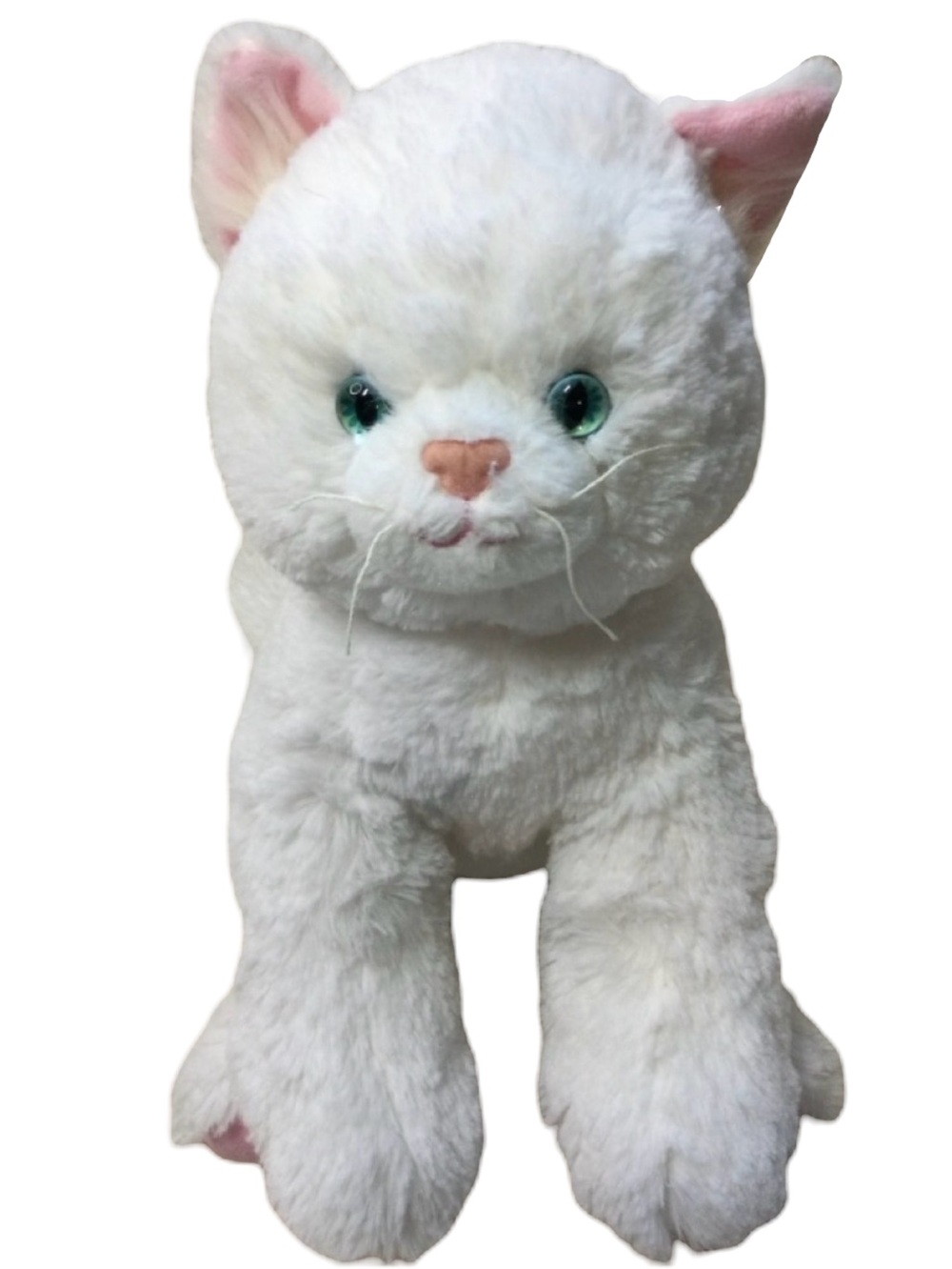 Build A Bear Workshop Promise Pets White Cat Plush Blue Eyes 2013🐱🐾